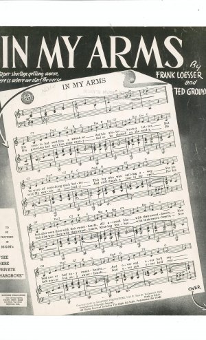 Vintage In My Arms Sheet Music Saunders Publications