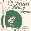 Vintage Afternoon Of A Faun Sheet Music Belwin Inc.