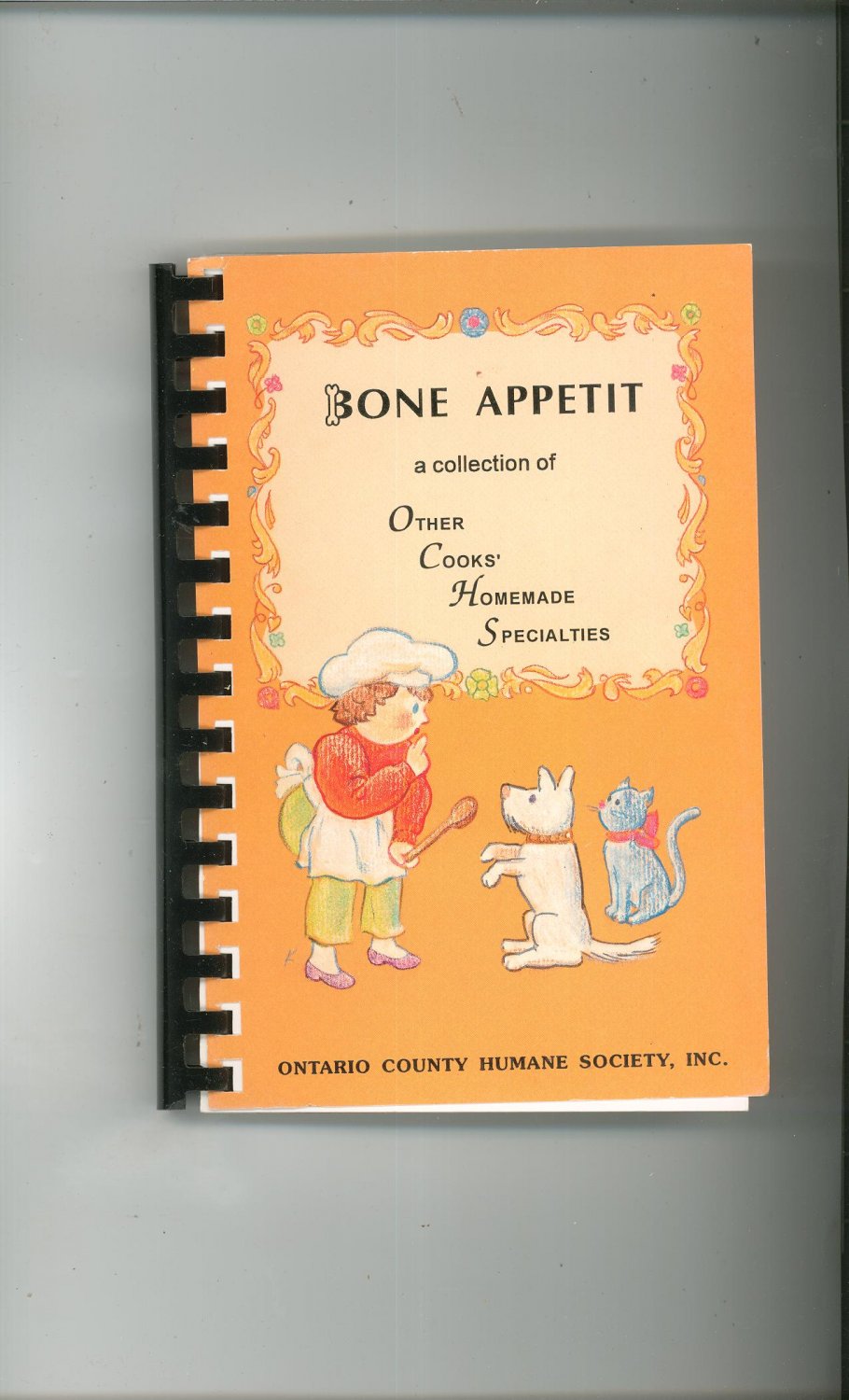 Regional Bone Appetit Cookbook Ontario County Humane Society New York