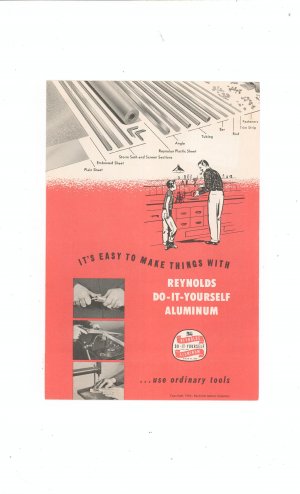 Vintage Reynolds Do It Yourself Aluminum Brochure 1954
