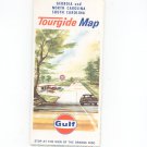 Vintage Gulf Tourgide Map Georgia & North Carolina South Carolina