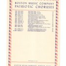 Vintage Battle Hymn Of The Republic Sheet Music Boston Music Company