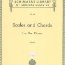 Scales And Chords For Piano Music Book By G. Schirmer Volume 392