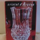 Lovely Pair Of Cristal d' Arques Anemones 13cm Lead Crystal Flower Vase France Never Used