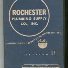 Rochester Plumbing Supply Co. Inc Catalog 54 Vintage 1954