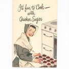 It's Fun To Cook With Quaker Sugar Cookbook Vintage