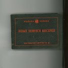 Vintage Niagara Hudson Home Service Recipes Cookbook Syracuse Lighting Co. Regional