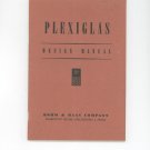 Vintage Plexiglas Design Manual Rohm & Haas Company 1944