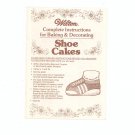Wilton Complete Instructions For Baking & Decorating Shoe Cake 1979