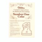 Wilton Complete Instructions For Baking & Decorating Number One Cake 1979