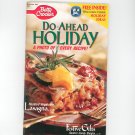 Betty Crocker Do Ahead Holiday Cookbook #133 1997