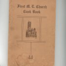 First M. E. Church Cookbook Regional Syracuse New York Vintage 1926