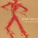 Vintage Jose Greco And His Spanish Ballet Souvenir Program William Morris Agency