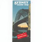 Vintage Sydney Tourist Map 1971 Fly There By Quantas