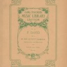 Fischer's Music Library F. David Op. 5 Je Suis Le Petit Tambour Number 376 Violin Piano