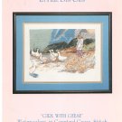 Daw na Barton's La Fille Des Oies Girl With Geese Watercolors In Counted Cross Stitch