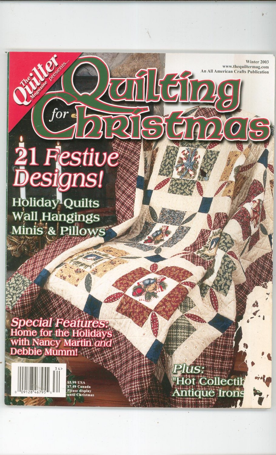 The Quilter Magazine Back Issue Winter 2003 Quilting For Christmas With