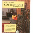 Vintage Be Your Own House Plant Expert by Dr. D. G. Hessayon 4th Impression