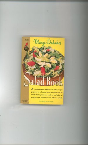 Marye Dahnke's Salad Book Cookbook Vintage 1954 First Printing Cardinal Edition