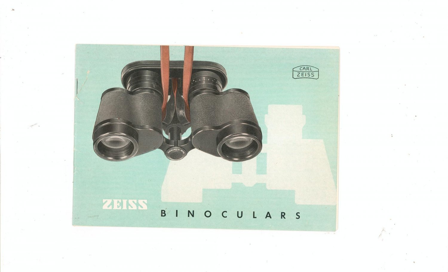 Vintage Carl Zeiss Binoculars With Price List & Letter Advertising