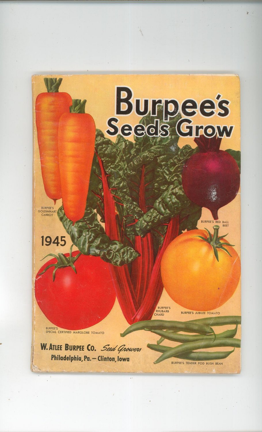 Vintage Burpee's Seeds Grow Catalog 1945 With Order Form