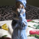 Lady Dressed In Blue Figurine Marked Made In Occupied Japan