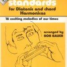 Pop Standards For Diatonic & Chord Harmonicas Bob Bauer Music Book MCA Mills