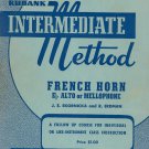 Rubank Intermediate Method Number 90 French Horn Music Book