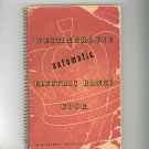 Westinghouse Automatic Electric Range Cookbook Vintage