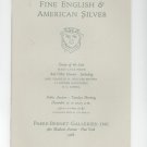 Parke Bernet Galleries Fine English & American Silver Catalog December 1968