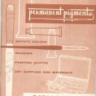 Permanent Pigments Vintage Catalog Number 8 1957 Artists Supplies