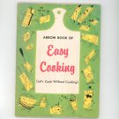 Arrow Book Of Easy Cooking Cookbook Let's Cook Without Cooking Children's Scholastic 1967