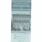 Charleston Museum's Heyward Washington House Vintage Brochure