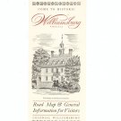 Come To Historic Williamsburg Virginia Vintage Brochure