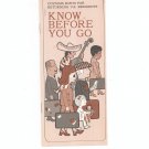 Customs Hints For Returning U.S. Residents Know Before You Go Vintage Brochure 1970