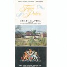 Tryon Palace North Carolina Travel Brochure Vintage