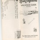 Vintage New England Vacation Guide 1950 Edition New England Council