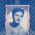 I Just Kissed Your Picture Goodnight Sheet Music Vintage Joan Brooks Crawford Music