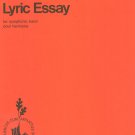 Lyric Essay by Donald Coakley Symphonic E. C. Kerby