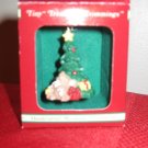 Russ Tiny Treasured Trimmings Mouse Under Tree Christmas Ornament With Box