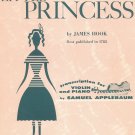 The Little Princess Sheet Music Vintage by James Hook