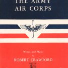 The Army Air Corps Sheet Music Vintage by Crawford