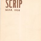 Vintage Notre Dame Scrip March 1938 Quarterly News Letter