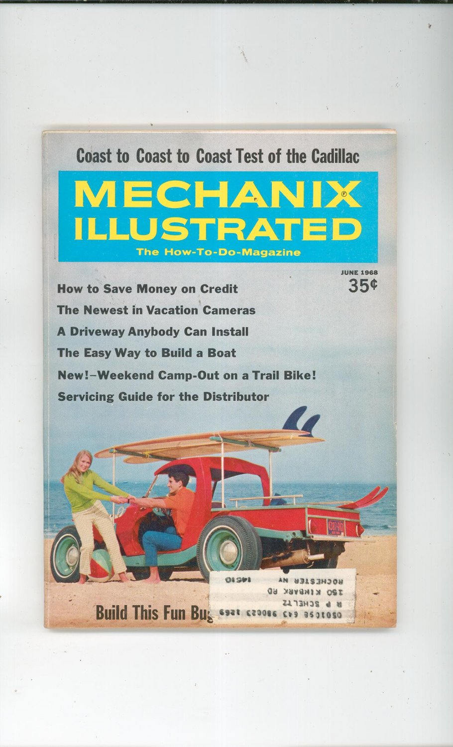 Mechanix Illustrated Magazine June 1968 Vintage Build This Fun Buggy Dune