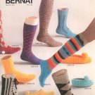 On Your Toes Bernat Book Number 218 Socks Knit 17 Patterns First Printing