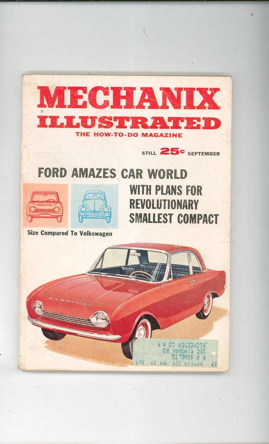 Mechanix Illustrated Magazine September 1961 Vintage Ford Amazes Car ...