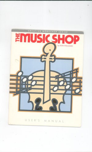 The Music Shop by Don Williams Manual Not PDF Broderbund Creative Workshop Series