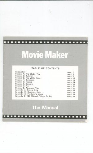 Movie Maker Manual Not PDF Electronic Arts