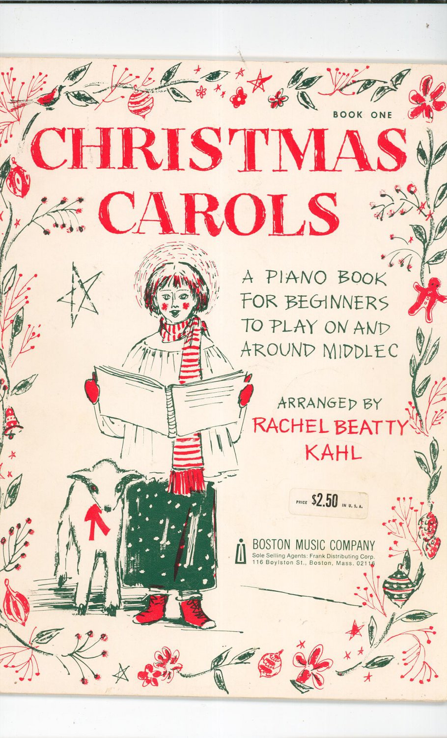 Christmas Carols Book One Piano Book For Beginners Rachel Beatty Kahl