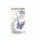 Vintage The Control Of Rabies In Animals And Man by Pitman Moore Co. Allied